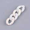 Acrylic Imitation Pearl Linking Rings OACR-S024-45-3