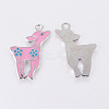 Alloy Enamel Pendants ENAM-P037-3-2