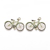 Light Gold Plated Alloy Jewelry Enamel Pendants PALLOY-Z001-29B-1