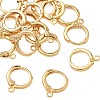 SHEGRACE Brass Leverback Earring Findings XGR0015G-72G-1