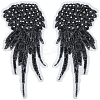 2Pcs 2 Styles Polyester Embroidery Sew on Appliques DIY-CY0001-02B-03-1