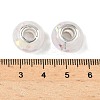 Transparent Resin Rondelle European Beads RESI-S023-02-4