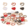 36Pcs 6 Styles Golden Plated Alloy Enamel Charms ENAM-LP0001-02-1