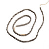 Electroplated Non-magnetic Synthetic Hematite Bead Strands G-E304-51-3mm-2