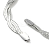 6MM 304 Stainless Steel 2-Strand Flat Snake Chain Bracelet Making LS-STAS-P423-01P-2