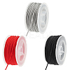 3 Rolls 3 Colors Nylon Milan Cord NWIR-PH0002-44-1