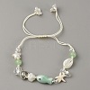 Resin Beads Braided Bead Bracelets for Women BJEW-WH0023-59A-1