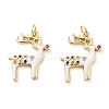 Christmas Theme Rack Plating Brass Pendants KK-M280-11C-G-1