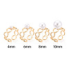 Ring Brass & Enamel Cup Peg Ring Settings KK-N274-26G-4