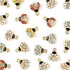 24Pcs Alloy Enamel Charms ENAM-FS0003-76-3
