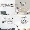 PVC Quotes Wall Sticker DIY-WH0200-079-6