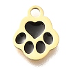 304 Stainless Steel Enamel Charms STAS-L022-466G-01-1