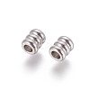 Tarnish Resistant 202 Stainless Steel Beads STAS-F205-08P-1
