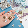 64Pcs 16 Style Tibetan Style Alloy Pendants FIND-PH0008-61-3
