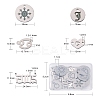 304 Stainless Steel Pendants STAS-CJ0002-15-2