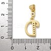 Brass Micro Pave Cubic Zirconia Pendants KK-M319-02G-D-3