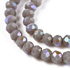 Electroplate Opaque Solid Color Glass Beads Strands LS-EGLA-A034-P2mm-L23-3