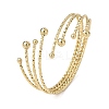 304 Stainless Steel Cuff Bangles for Women BJEW-B150-03G-4