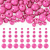 100Pcs 5 Styles Opaque Acrylic Beads MACR-TADJ0001-12C-2