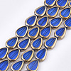 Electroplate Glass Beads Strands EGLA-S188-04-2