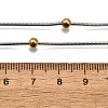 304 Stainless Steel Snake Chain Necklaces STAS-O099-39GP-4
