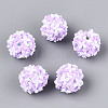 Handmade Polymer Clay Rhinestone and Resin Beads CLAY-T022-01E-1