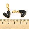 Rack Plating Alloy Enamel Heart European Dangle Charms FIND-B034-20G-04-3