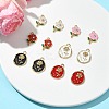 12Pcs 6 Styles Alloy Enamel Pendants FIND-FS0002-05-7