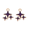 Alloy Enamel Pendants ENAM-T020-38F-RS-1