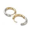 Ion Plating(IP) Two Tone 304 Stainless Steel Huggie Hoop Earrings EJEW-A106-02C-2