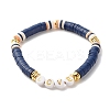 Love Beads Stacking Stretch Bracelets Set for Women BJEW-JB07162-2