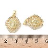 Brass Micro Pave Cubic Zirconia Pendants KK-P334-12G-3
