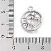 Brass Pave Clear Cubic Zirconia Pendants KK-Z061-19P-3