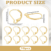 10Pcs Brass Hoop Earring Findings DIY-LP0001-99G-2