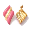 Golden Ion Plating(IP) 304 Stainless Steel Stud Earrings for Women EJEW-L287-044G-3