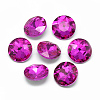 Pointed Back Glass Rhinestone Cabochons RGLA-T029-14mm-10-1