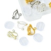 12Pcs 3 Colors Brass Clip-on Earring Findings KK-FS0001-28-3