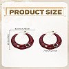 1Pair Alloy Rhinestone Hoop Earrings EJEW-LP0012-05B-2