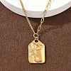 304 Stainless Steel Pendant Necklaces for Women NJEW-D312-02A-G-1
