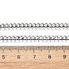 Tarnish Resistant Men's 304 Stainless Steel Curb Chain Necklaces LS-STAS-O037-65P-3