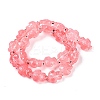 Transparent Glass Enamel Beads Strands GLAA-B021-06H-2