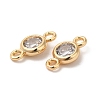 Brass Connector Charms KK-B074-40G-2