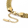 304 Stainless Steel Mesh Chain Necklace for Men Women LS-NJEW-P271-02G-3