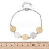 Religion 304 Stainless Steel Link Bracelets for Women LS-BJEW-F524-03GP-5