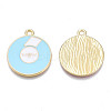 Alloy Enamel Pendants PALLOY-N170-021C-NR-2