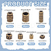 240Pcs 8 Styles Tibetan Style Alloy Bead Spacers FIND-NB0005-67-2