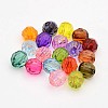 Faceted Transparent Acrylic Round Beads X-DB6MM-M-1