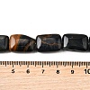 Dyed Natural Blue Tiger Eye Beads Strands G-S386-A07-5