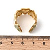 304 Stainless Steel Enamel Open Cuff Ring RJEW-L335-01A-G-5