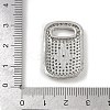Brass Micro Pave Cubic Zirconia Pendants KK-M322-30P-3